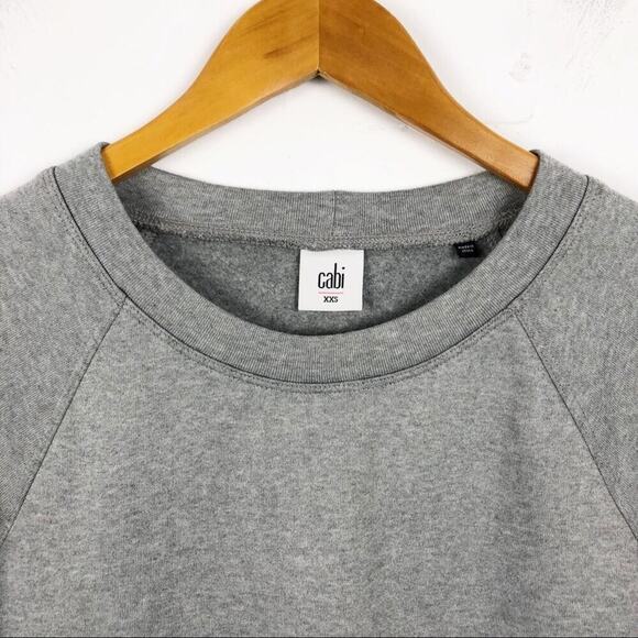 CAbi 3459 Gray Flashdance Sweater Mini Fleece Long Sleeve Shirt Dress XXS - Picture 5 of 16